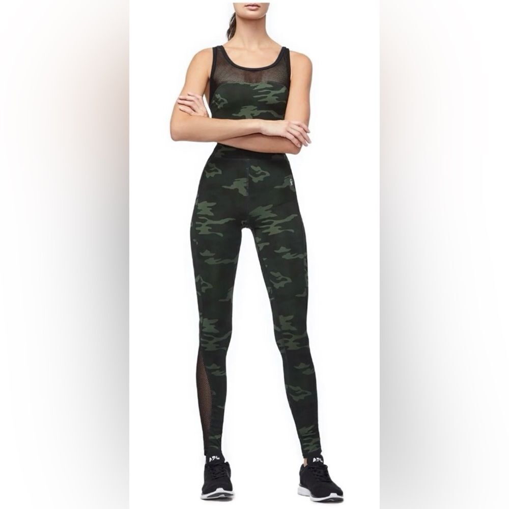 NWT Good American The Curve Sleeveless Sculpt Jumpsuit In Camo Print size 3